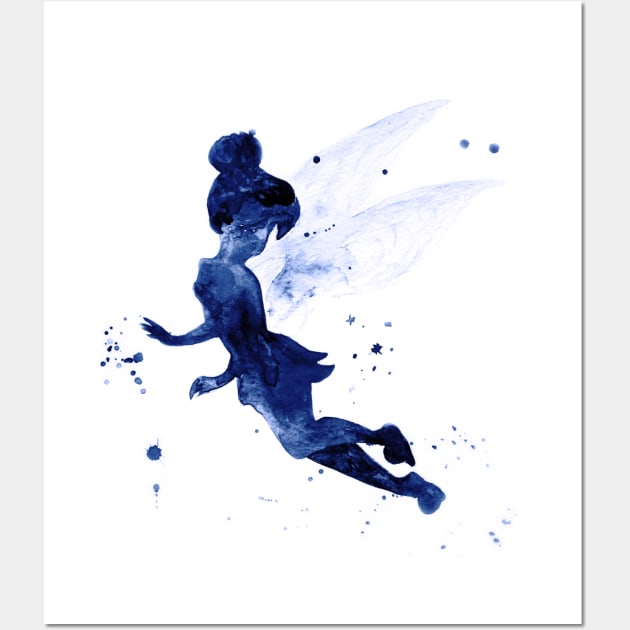 Tinkerbell, navy blue Wall Art by Luba_Ost